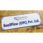 Company Acrylic Customizable Wall Name Plate for Office - Harshita Craft