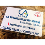 Chartered Accountant Embossed Letters Acrylic Name Plate – Custom Office Design - Harshita Craft