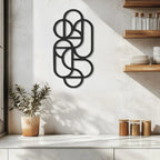 Geometric Nexus Pattern Metal Wall Art
