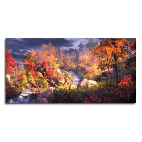 Autumn Season Nature's Scenery Wall Painting - Decor Mantra 