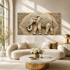 Designer Ganesha Elephant 3D Wall Art for Living Room and Home Decor