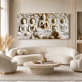 Modern 3D Buddha Meditation Wall Art Luxury Home Decoration