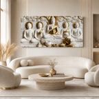 Modern 3D Buddha Meditation Wall Art Luxury Home Decoration