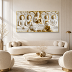 Modern 3D Buddha Meditation Wall Art Luxury Home Decoration