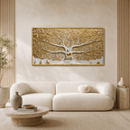 Elegant Modern 3D Wall Art Sculpted Marble Buddha Statue Canvas Print for Living Room Wall