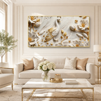 Contemporary 3D Sculpted Peacock Feature Wall Art Modern Luxury Nature Canvas Painting for Living Room