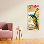 Pair of Peacock Canvas Wall Painting Decor Mantra