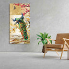 Pair of Peacock Canvas Wall Painting Decor Mantra