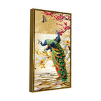 Pair of Peacock Canvas Wall Painting Decor Mantra