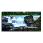 Panoramic Canvas Wall Painting of Amazing Waterfall View DECORMANTRA