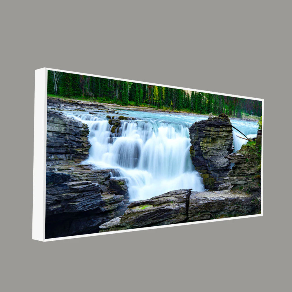 Panoramic Canvas Wall Painting of Amazing Waterfall View DECORMANTRA