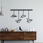Paper Plane Metal Wall Art - Decor Mantra 
