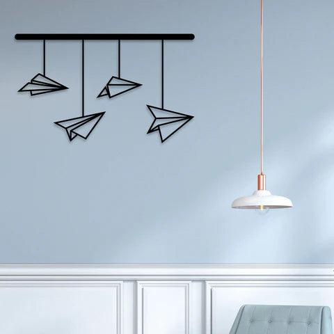 Paper Plane Metal Wall Art - Decor Mantra 