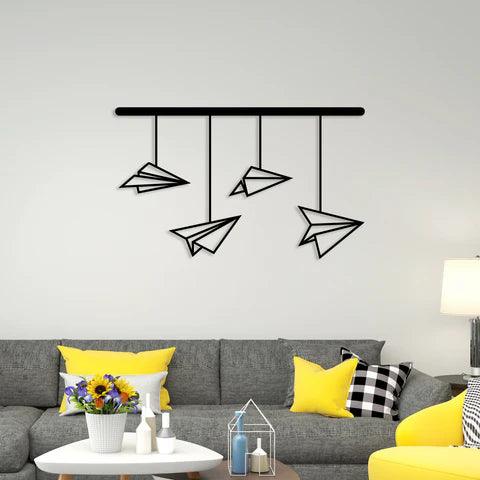 Paper Plane Metal Wall Art - Decor Mantra 