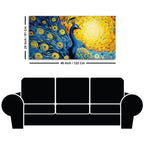 Peacock with Beautiful Feather Canvas Wall Painiting DECORMANTRA