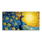Peacock with Beautiful Feather Canvas Wall Painiting DECORMANTRA