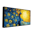 Peacock with Beautiful Feather Canvas Wall Painiting DECORMANTRA