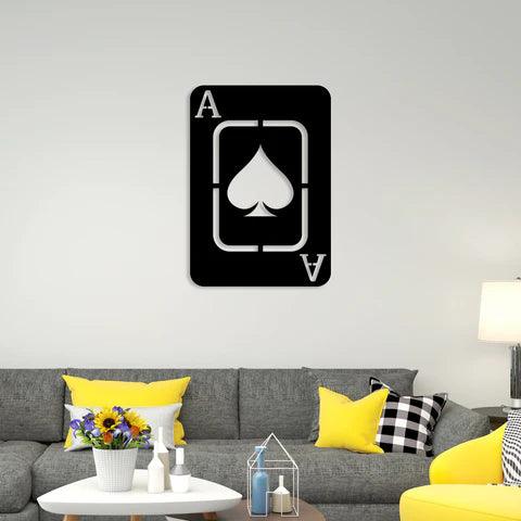 Playing Card Metal Wall Art - Decor Mantra 