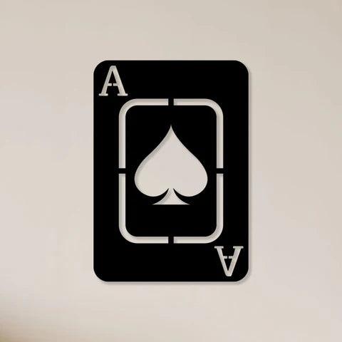 Playing Card Metal Wall Art - Decor Mantra 
