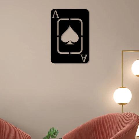 Playing Card Metal Wall Art - Decor Mantra 