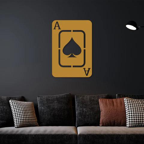 Playing Card Metal Wall Art - Decor Mantra 