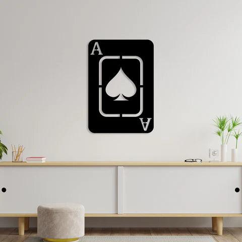 Playing Card Metal Wall Art - Decor Mantra 