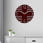 Plus Shape Designer Wooden Wall Clock - Decor Mantra 