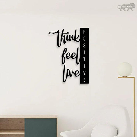 Positive Vibes Metal Wall Art - Decor Mantra 