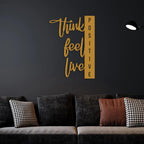 Positive Vibes Metal Wall Art - Decor Mantra 