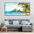 Premium Canvas Wall Painting of Beautiful Beach Scenery DECORMANTRA