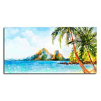 Premium Canvas Wall Painting of Beautiful Beach Scenery DECORMANTRA