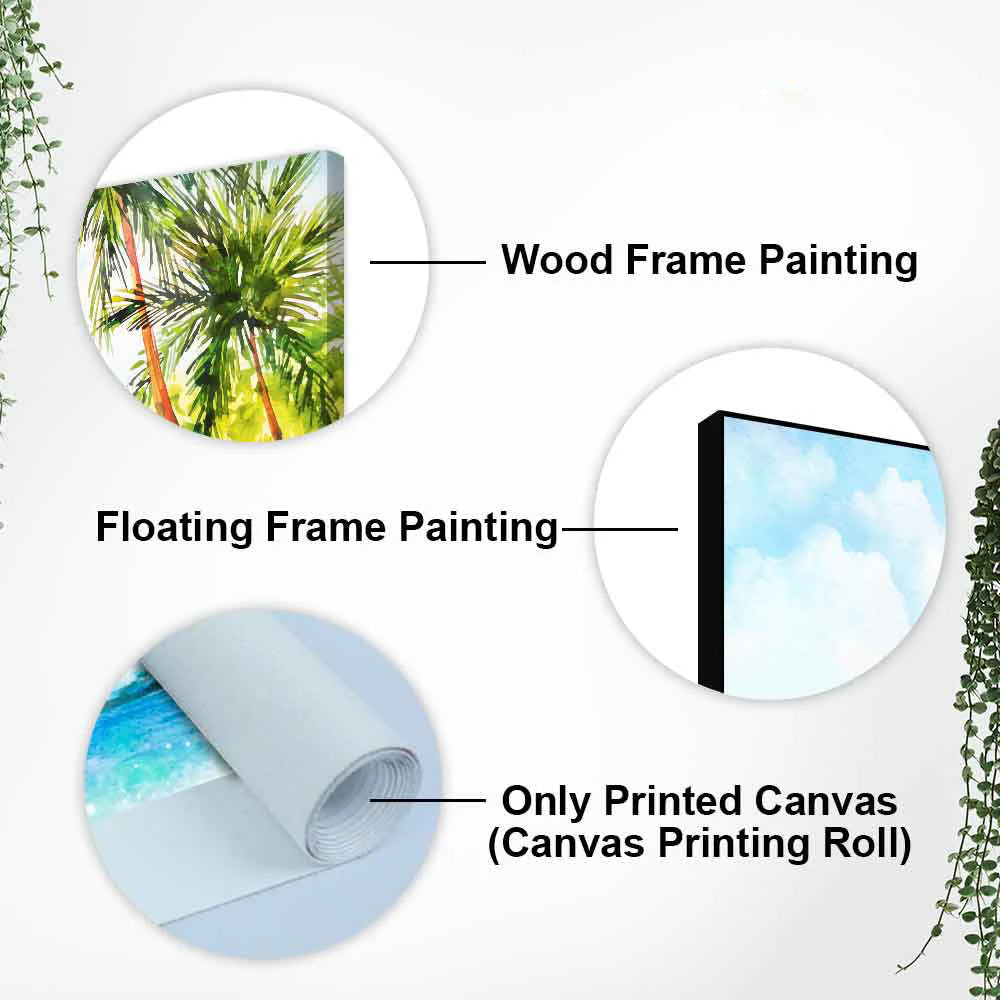 Premium Canvas Wall Painting of Beautiful Beach Scenery DECORMANTRA