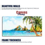 Premium Canvas Wall Painting of Beautiful Beach Scenery DECORMANTRA