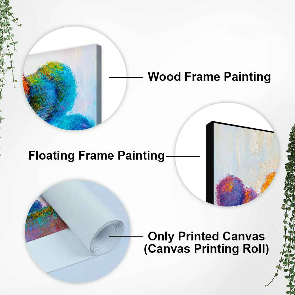 Premium Canvas Wall Painting of Beautiful Colorful Trees DECORMANTRA
