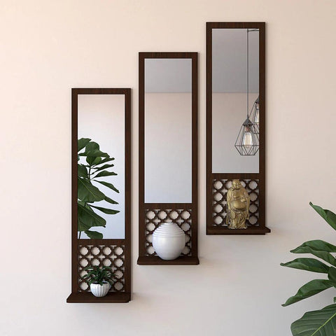 Premium Designer Long Wall Mirror Set of Three - Decor Mantra 