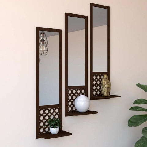 Premium Designer Long Wall Mirror Set of Three - Decor Mantra 
