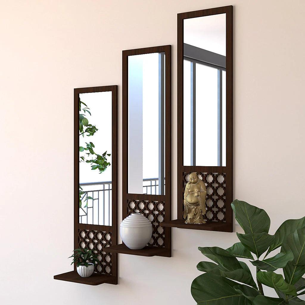 Premium Designer Long Wall Mirror Set of Three - Decor Mantra 