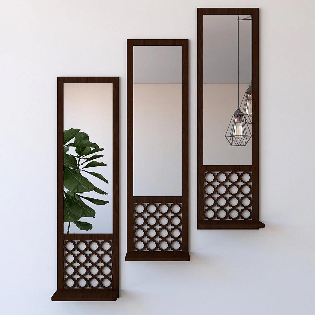 Premium Designer Long Wall Mirror Set of Three - Decor Mantra 