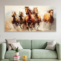 Premium Painting of Running Horse Canvas Wall Painting DECORMANTRA