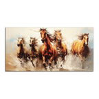 Premium Painting of Running Horse Canvas Wall Painting DECORMANTRA