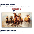 Premium Painting of Running Horse Canvas Wall Painting DECORMANTRA
