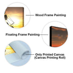 Premium Wall Painting of 3D Sailing Ship in Sunset DECORMANTRA