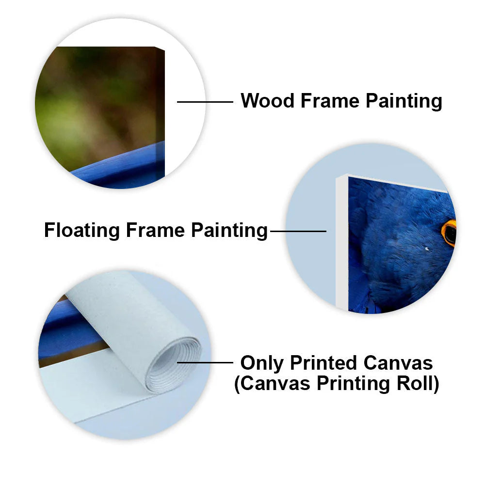 Premium Wall Painting of Blue Mascaw Parrot DECORMANTRA