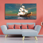 Premium Wall Painting of Ship on the Ocean DECORMANTRA
