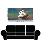 Premium Wall Painting of Ship on the Ocean DECORMANTRA