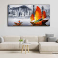 Premium Wall Painting of Victoria Harbor, Hong Kong DECORMANTRA