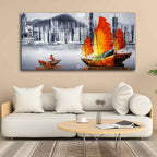 Premium Wall Painting of Victoria Harbor, Hong Kong DECORMANTRA