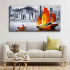Premium Wall Painting of Victoria Harbor, Hong Kong DECORMANTRA