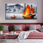 Premium Wall Painting of Victoria Harbor, Hong Kong DECORMANTRA