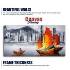 Premium Wall Painting of Victoria Harbor, Hong Kong DECORMANTRA